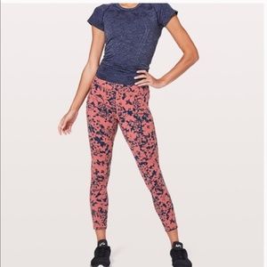 Lululemon Coral Floral Legging